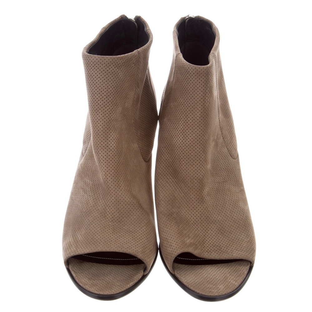 BALENCIAGA Perforated Suede Peep-Toe Booties - Size IT 39 | US 9 - Picture 9 of 12